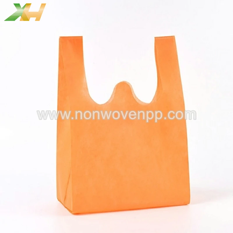 w cut non woven carry bag
